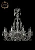 Люстра подвесная хрустальная 11.11.8.240.XL-74.Cr.Sp Bohemia Art Classic прозрачная на 8 ламп, основание хром в стиле классический Люстра подвесная хрустальная 11.11.8.240.XL-74.Cr.Sp Bohemia Art Classic прозрачная на 8 ламп, основание хром в стиле классический